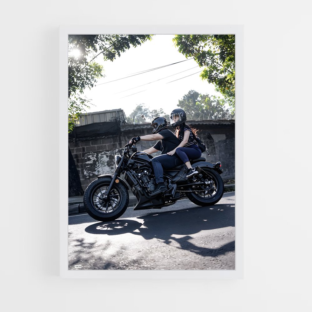 Poster Intrépide Courageux – affiche Honda Moto (vue 3)